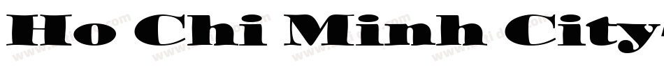 Ho Chi Minh City字体转换